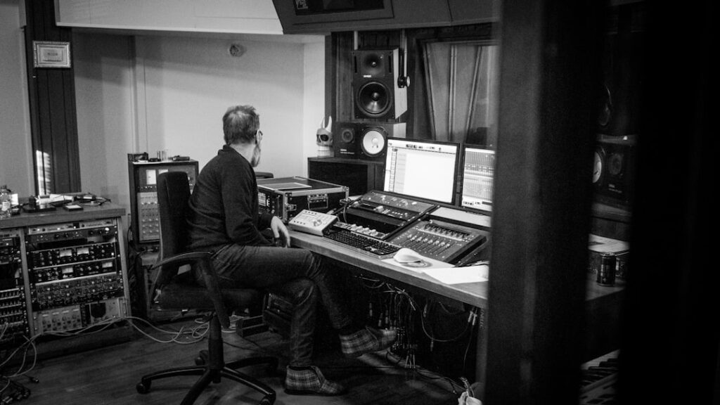 Producer in the studio