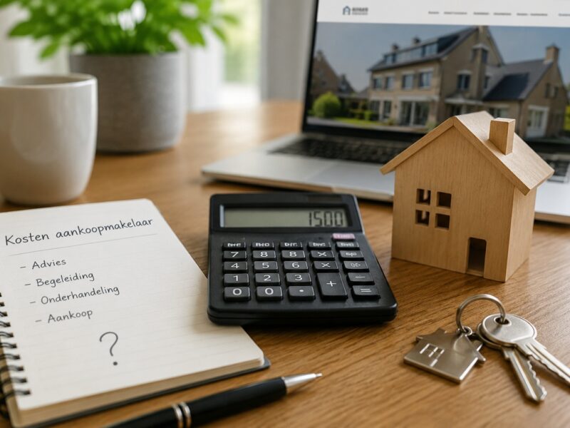 Stel bekijkt woning samen met aankoopmakelaar