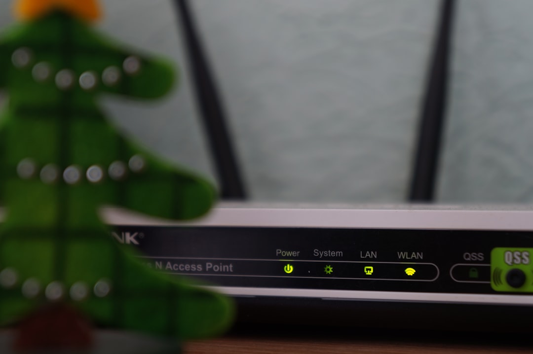 Wifi-router in een woonkamer