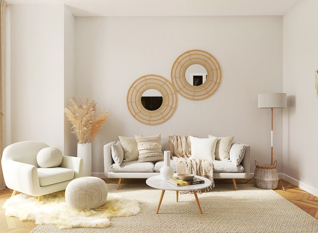 Woonkamer in scandinavische stijl
