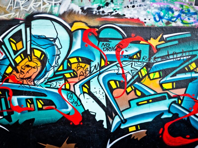 Graffiti workshop met spuitbussen