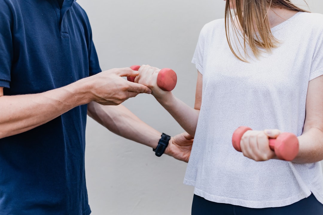 Oefeningen tijdens een fysiotherapiebehandeling