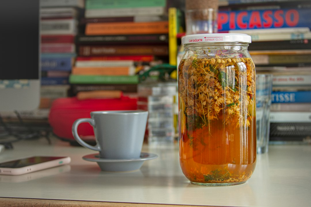Weckpotten met gefermenteerde drank