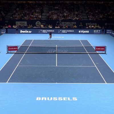 Finale van de European Open in Brussel tussen Tallon Griekspoor en Jan-Lennard Struff